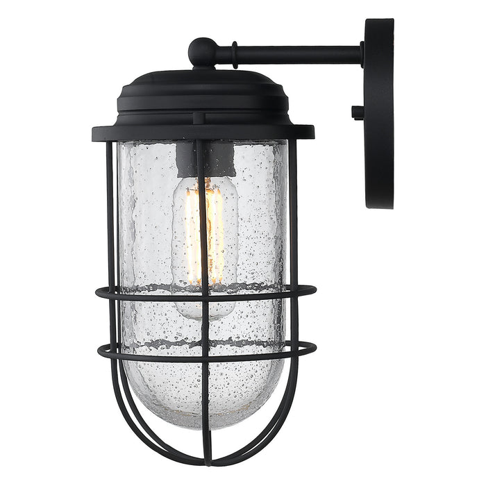 One Light Outdoor Wall Sconce from the Seaport collection in Natural Black (UV) finish