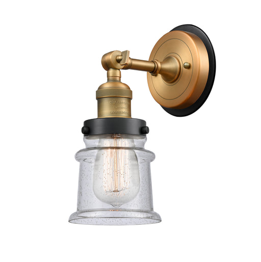 Innovations - 203BB-BPBK-HRBK-G184S - One Light Wall Sconce - Franklin Restoration - Brushed Brass
