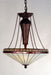 Meyda Tiffany - 71207 - Three Light Inverted Pendant - Crestwood - Antique Copper