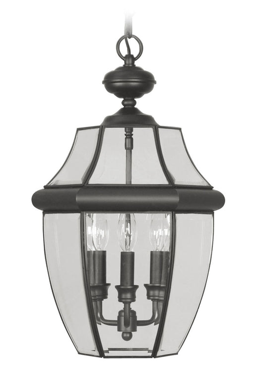 Livex Lighting - 2355-04 - Three Light Outdoor Pendant - Monterey - Black