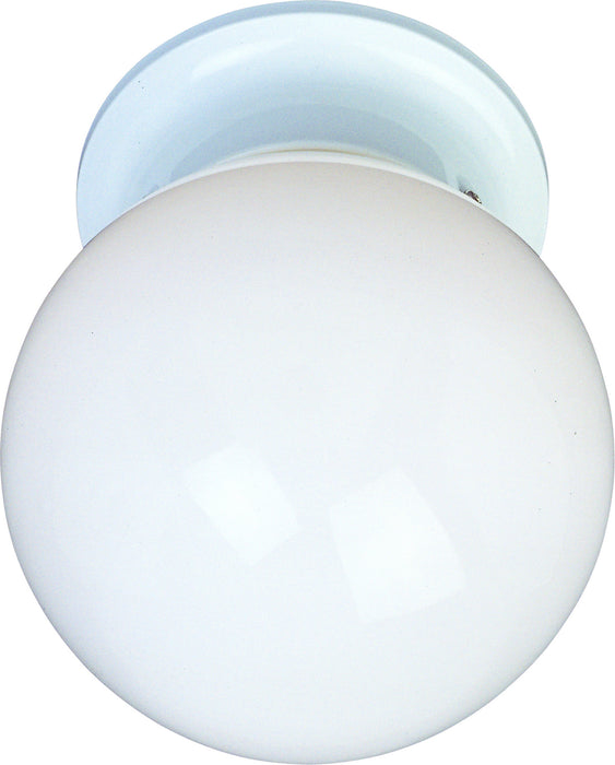 Maxim - 5889WTWT - One Light Flush Mount - Essentials - 588x - White