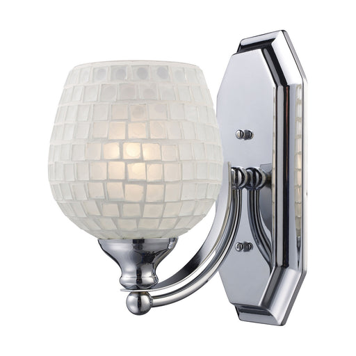 ELK Home - 570-1C-WHT - One Light Vanity Lamp - Mix and Match Vanity - Polished Chrome