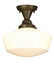 Meyda Tiffany - 78011 - One Light Semi-Flushmount - Revival - Craftsman Brown