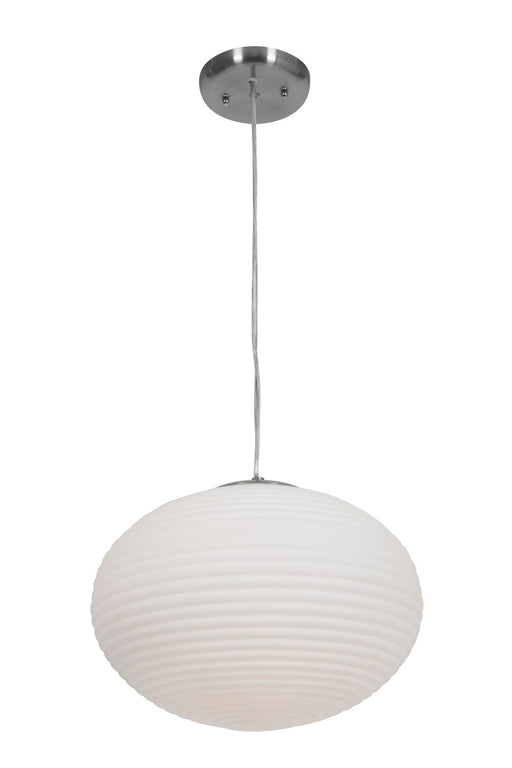 Access - 50180-BS/OPL - Two Light Pendant - Callisto - Brushed Steel