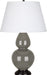 Robert Abbey - CR21X - One Light Table Lamp - Double Gourd - Ash Glazed Ceramic w/ Deep Patina Bronzeed