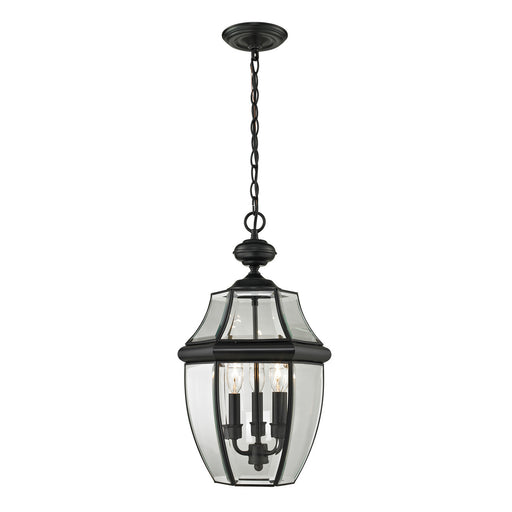 ELK Home - 8603EH/60 - Three Light Hanging Lantern - Ashford - Black