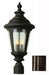 Trans Globe Imports - 5047 BG - Three Light Postmount Lantern - Commons - Black Gold