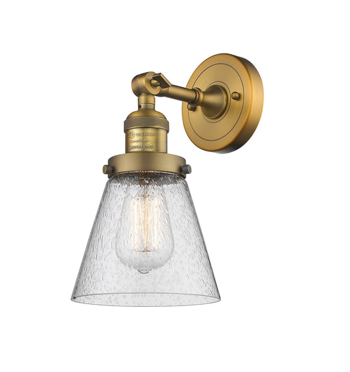 Innovations - 203-BB-G64 - One Light Wall Sconce - Franklin Restoration - Brushed Brass