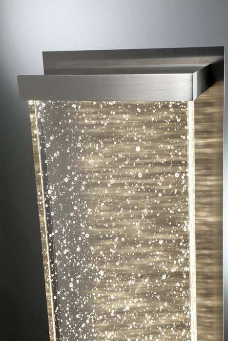 LED Outdoor Wall Mount from the Paradiso collection in Satin Nickel finish