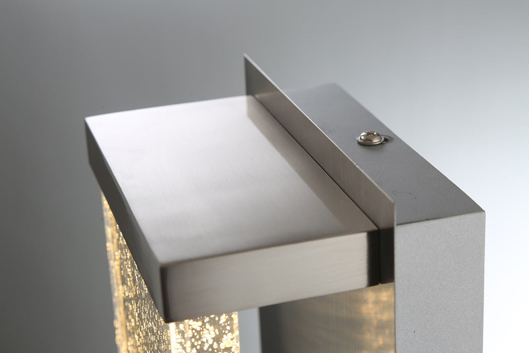 LED Outdoor Wall Mount from the Paradiso collection in Satin Nickel finish
