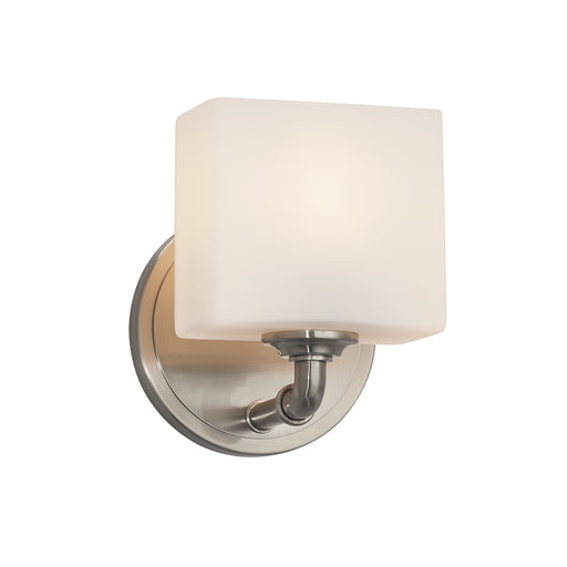 Justice Designs - FSN-8467-55-OPAL-NCKL - Wall Sconce - Fusion - Brushed Nickel