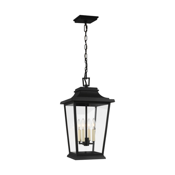 Four Light Lantern from the Warren collection in Textured Black finish