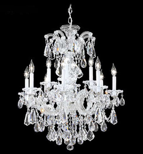James R. Moder - 94732S22 - 12 Light Chandelier - Maria Theresa Royal - Silver