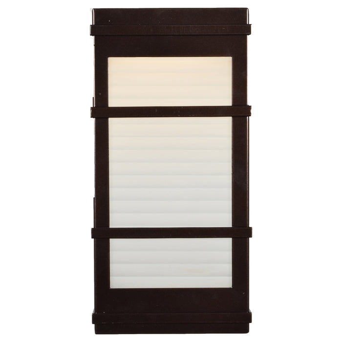 LED Wall Fixture from the Metropolis collection in Bronze finish