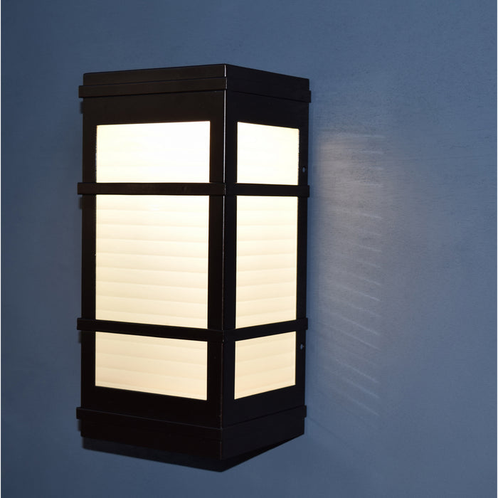 LED Wall Fixture from the Metropolis collection in Bronze finish
