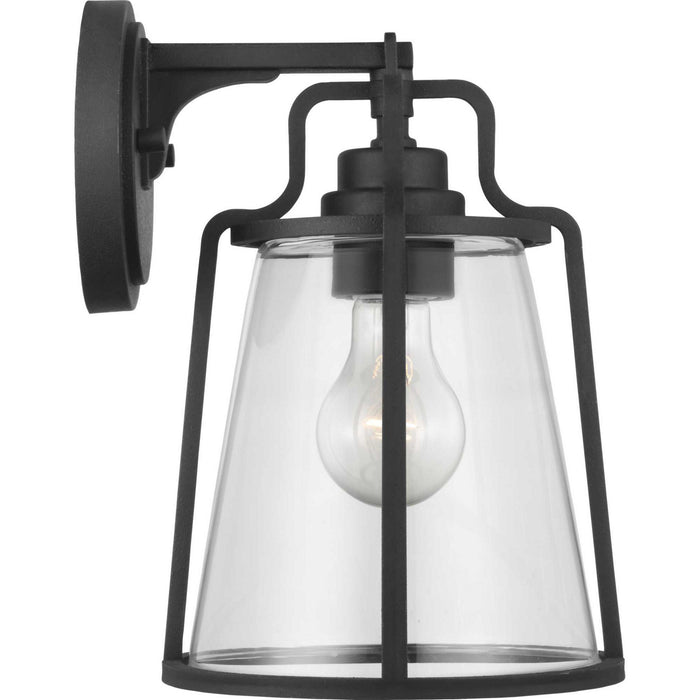 One Light Wall Lantern from the Benton Harbor collection in Black finish