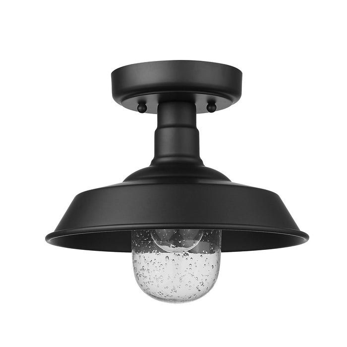 One Light Convertible Pendant from the Burry collection in Matte Black finish