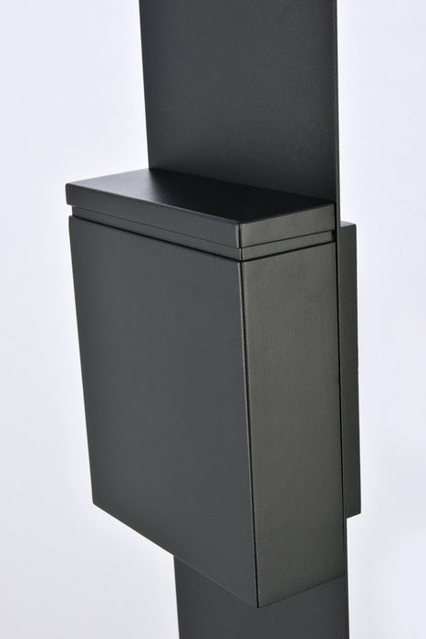 LED Outdoor Wall Lamp from the Raine collection in Black finish