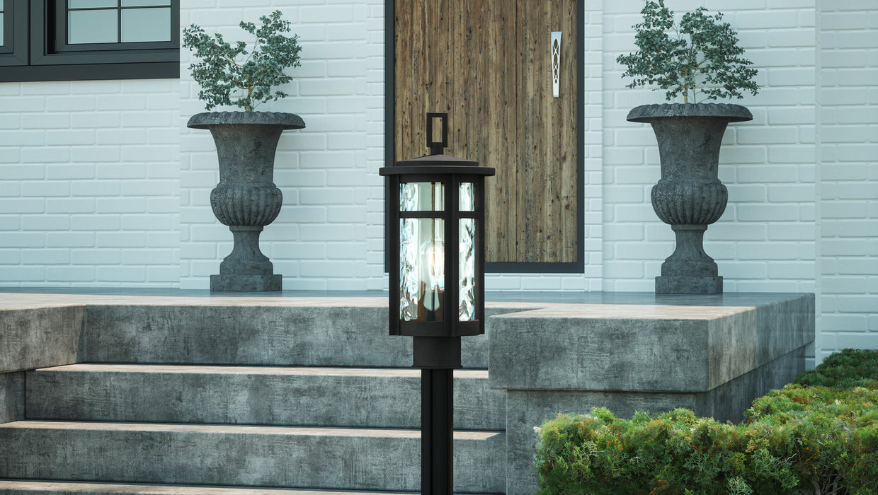 One Light Outdoor Post Mount from the Uma collection in Matte Black finish