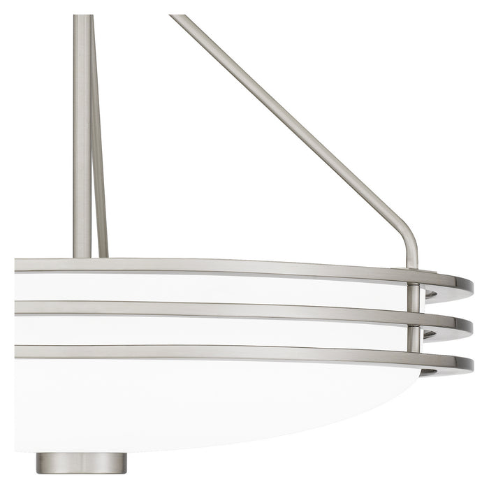 Four Light Semi-Flush Mount from the Emile collection in Brushed Nickel finish