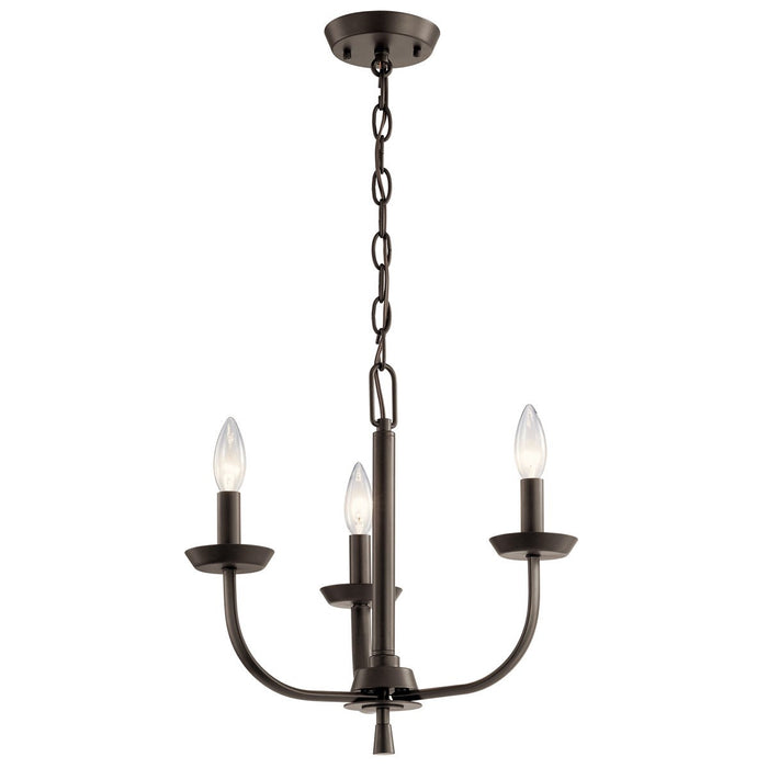 Kichler 14.75 Inch Three Light Mini Chandelier