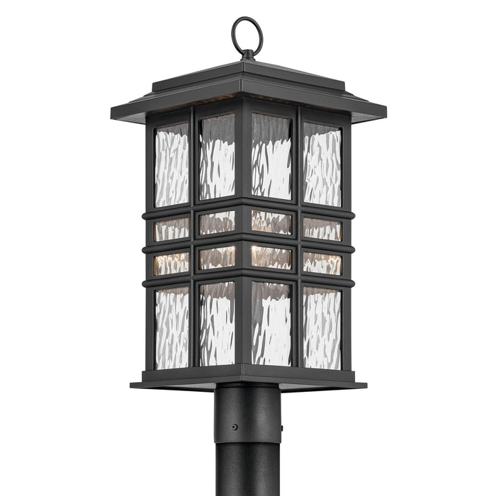 Kichler 9.5 Inch Outdoor Post Light in Textured Black Finish
