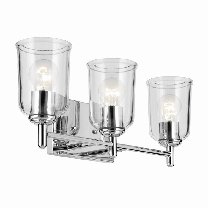 Kichler 21 Inch Three Light Bath with Removable Glass