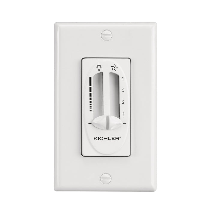 Kichler Fan 4 Speed-Light Dimmer In White