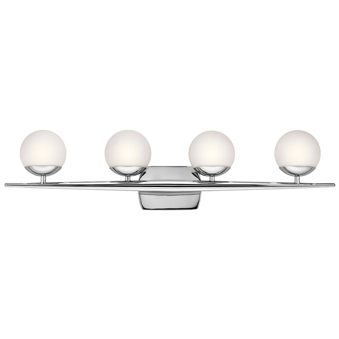 Kichler 32.25 Inch Four Light Bath with Chrome Finish
