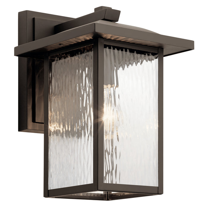 Kichler 13.25 Inch One Light Outdoor Wall Mount with Clear Water Glass