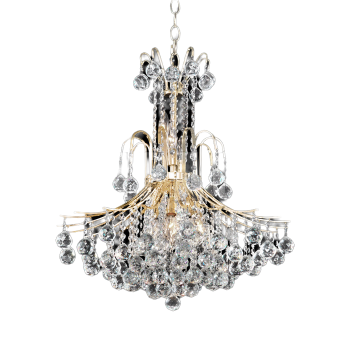 11 Light Chandelier from the Cascade collection in Gold finish