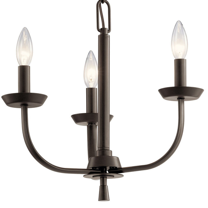 Kichler 14.75 Inch Three Light Mini Chandelier