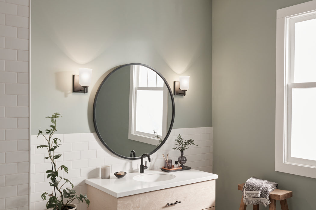 Kichler 5 Inch One Light Wall Sconce with Clear Removable Glass