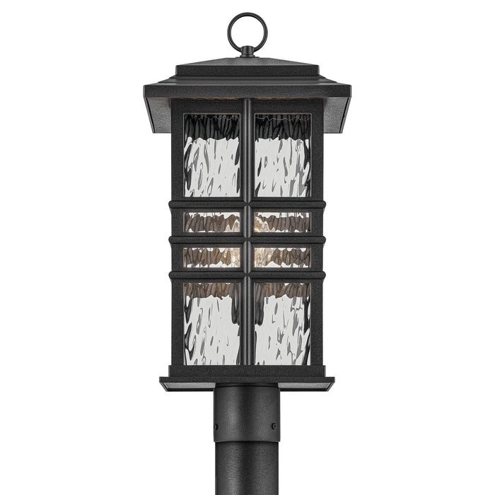 Kichler 9.5 Inch Outdoor Post Light in Textured Black Finish