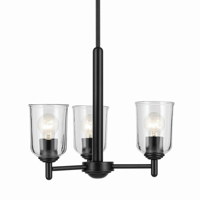 Kichler Three Light Mini Chandelier with Removable Glass