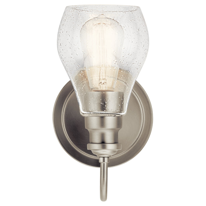 One Light Wall Sconce from the Greenbrier collection in Brushed Nickel finish