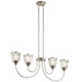 Kichler - 52273NI - Four Light Linear Chandelier - Voclain - Brushed Nickel