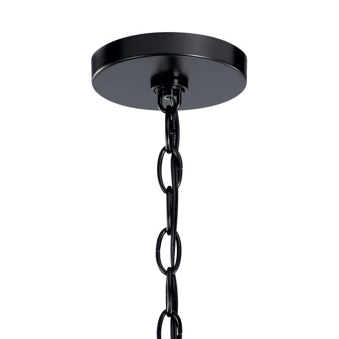 Six Light Chandelier from the Capitol Hill collection in Black finish