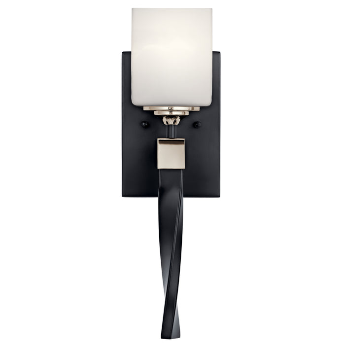 One Light Wall Sconce from the Marette collection in Black finish