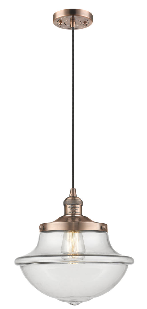 Innovations - 201C-AC-G542 - One Light Mini Pendant - Franklin Restoration - Antique Copper