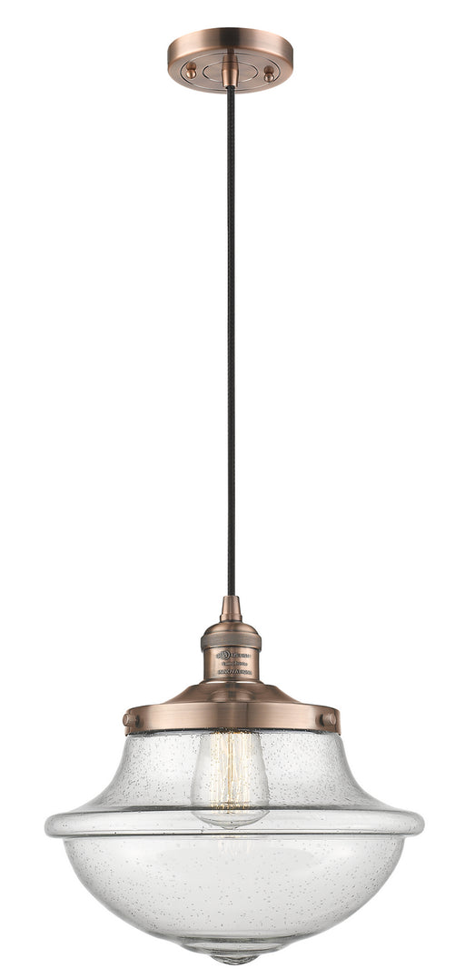 Innovations - 201C-AC-G544 - One Light Mini Pendant - Franklin Restoration - Antique Copper