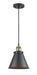 Innovations - 201C-BAB-M13-BK-LED - LED Mini Pendant - Franklin Restoration - Black Antique Brass