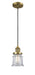 Innovations - 201C-BB-G182S-LED - LED Mini Pendant - Franklin Restoration - Brushed Brass
