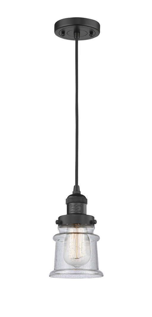 Innovations - 201C-BK-G184S-LED - LED Mini Pendant - Franklin Restoration - Matte Black