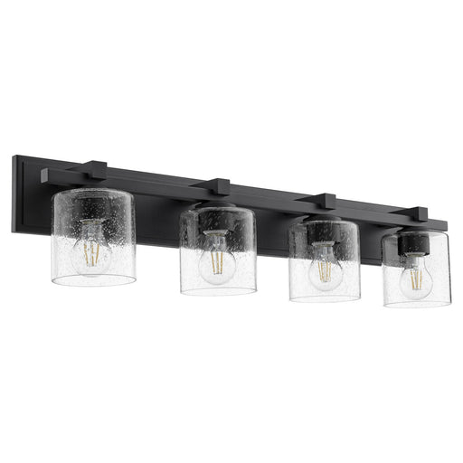 Quorum - 5369-4-269 - Four Light Vanity - Noir w/ Clear/Seeded