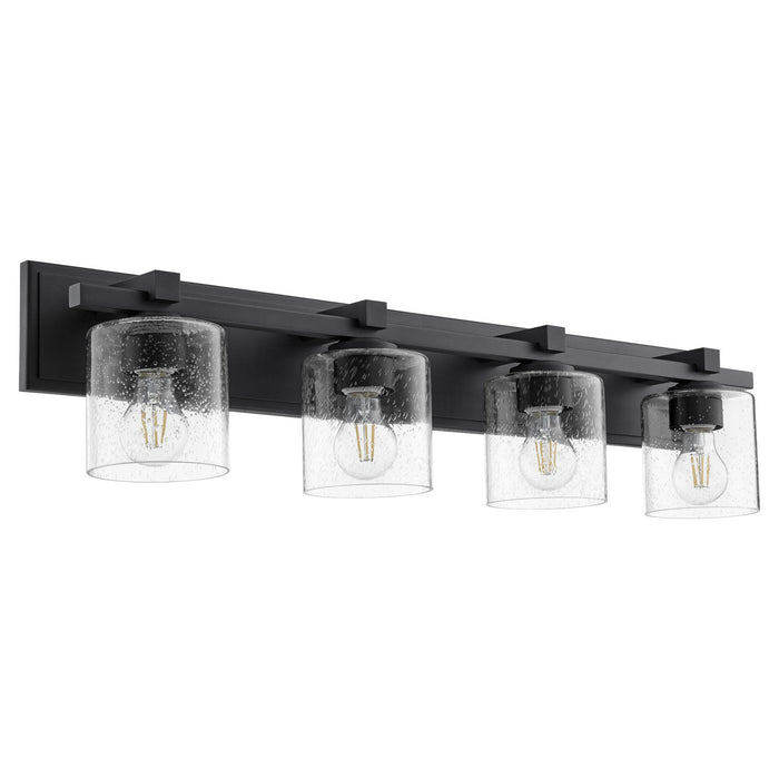 Quorum - 5369-4-269 - Four Light Vanity - Noir w/ Clear/Seeded