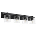 Quorum - 5369-4-269 - Four Light Vanity - Noir w/ Clear/Seeded