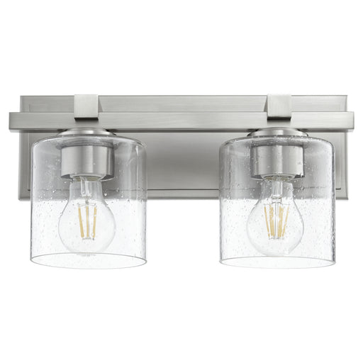 Quorum - 5669-2-265 - Two Light Wall Mount - Satin Nickel w/ Clear/Seeded