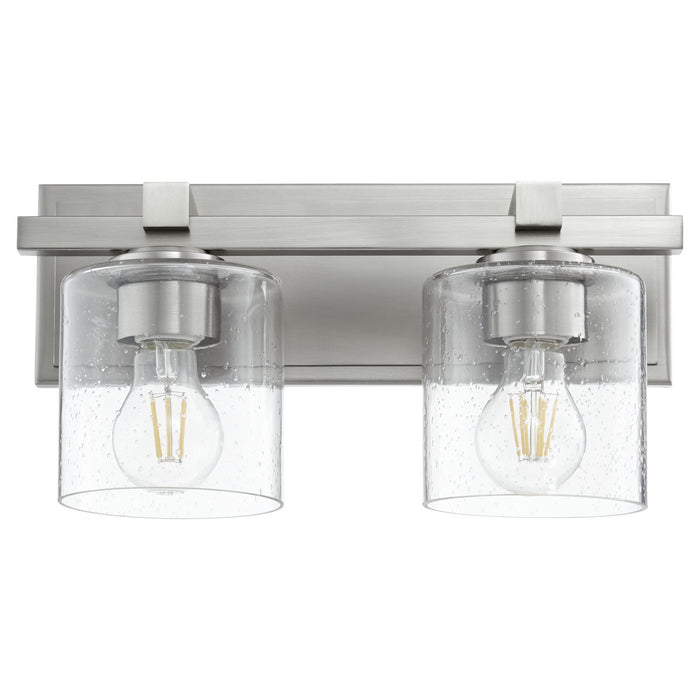 Quorum - 5669-2-265 - Two Light Wall Mount - Satin Nickel w/ Clear/Seeded