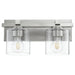 Quorum - 5669-2-265 - Two Light Wall Mount - Satin Nickel w/ Clear/Seeded